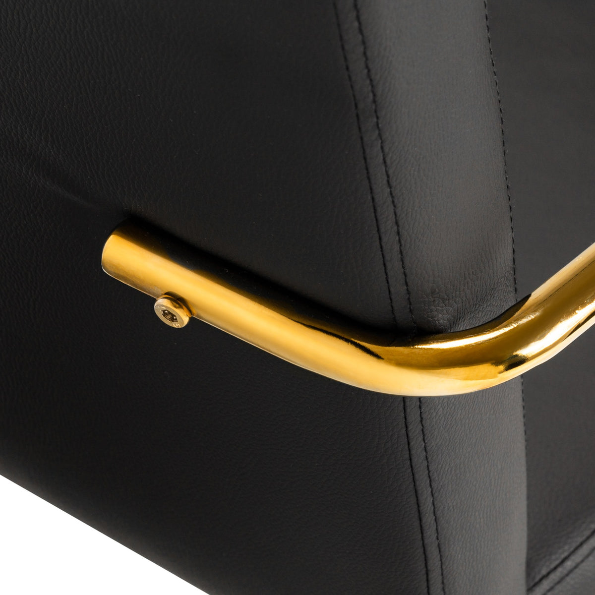 Poltrona QS-OF211G con Rotelle - Nero Oro