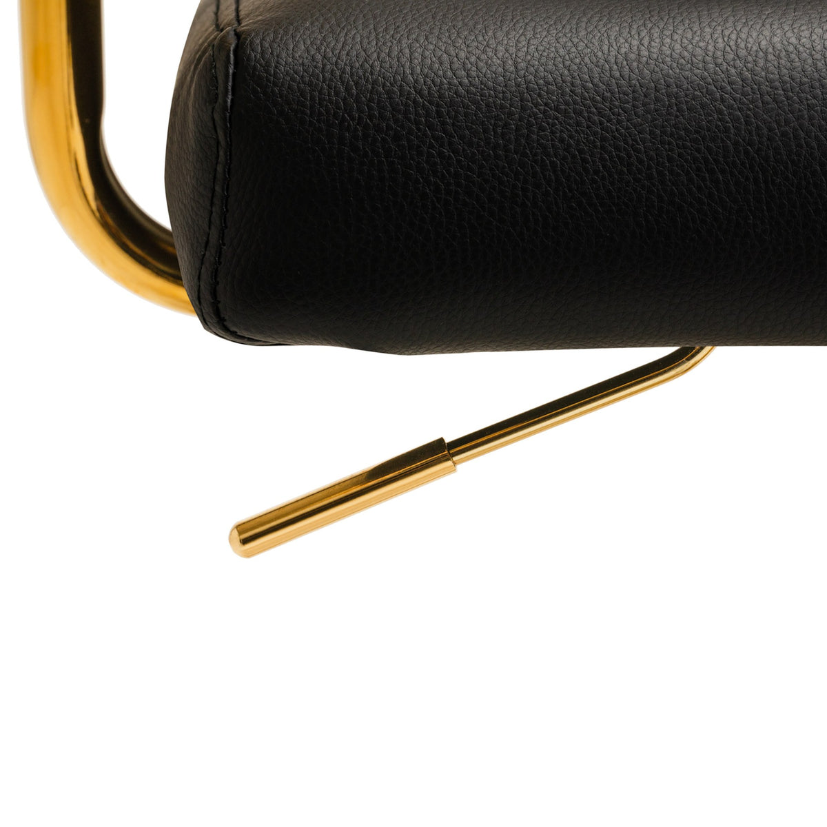 Poltrona QS-OF211G con Rotelle - Nero Oro