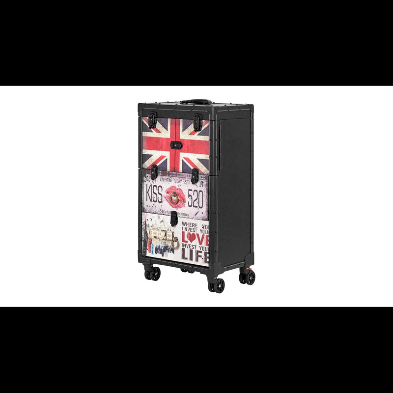 Gabbiano Valigia Trolley C12 per Parrucchiere - Nero