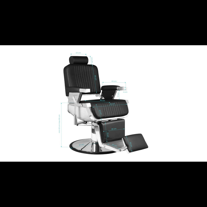 Hair System Poltrona Royal X per Parrucchiere - Nero