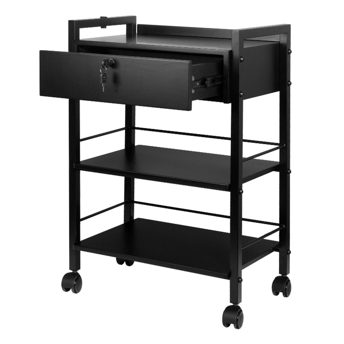 Pro Ink Carrello Porta Attrezzi per Tatuatore 1019A - Nero