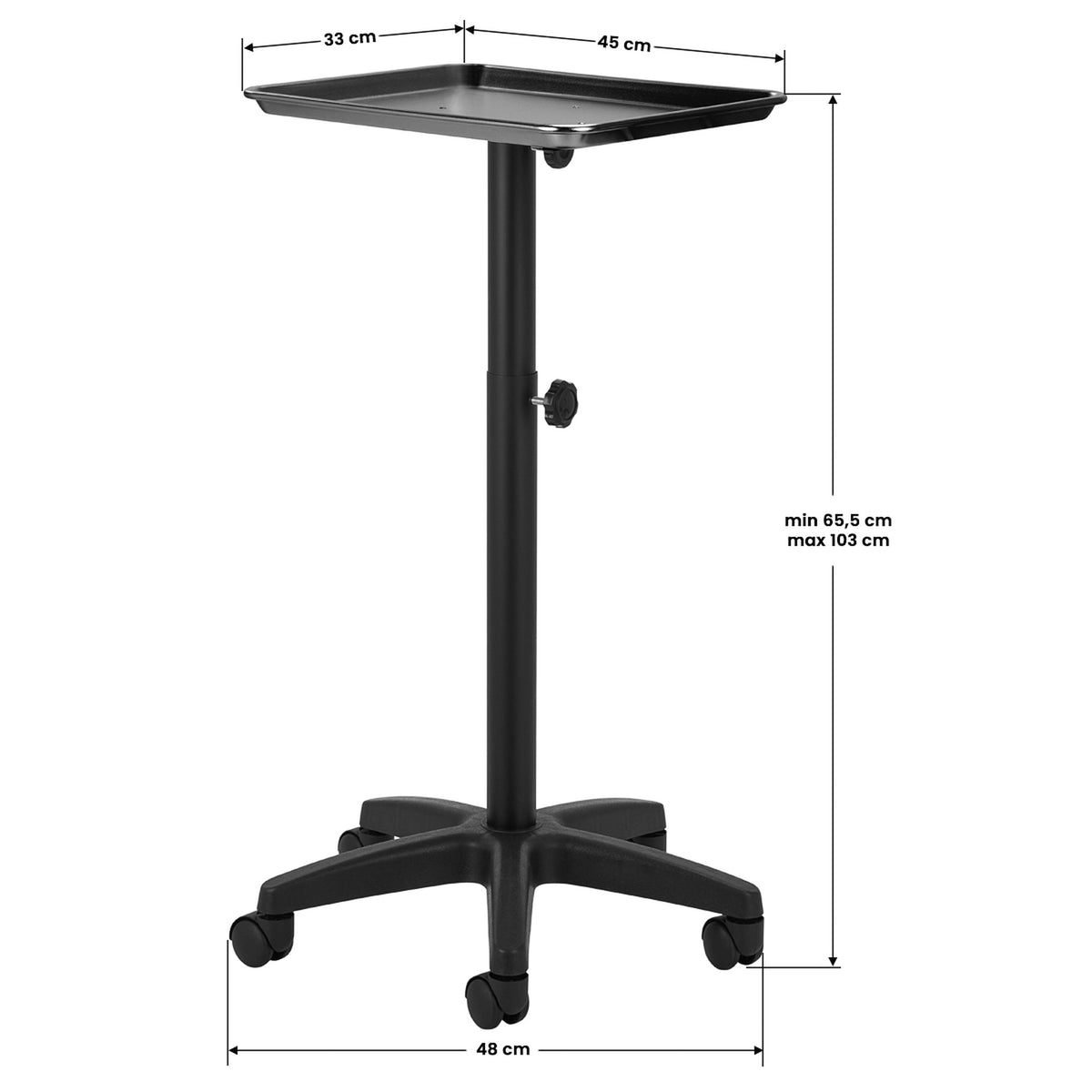 Pro Ink Carrello Porta Attrezzi per Tatuatore 121 - Nero