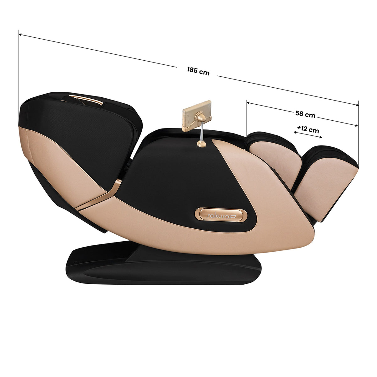 Sakura Poltrona Massaggiante Luxury 808 - Nero e Beige