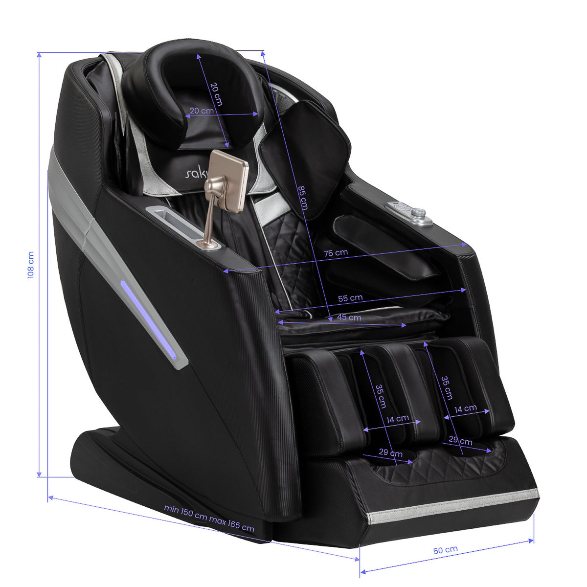 Sakura Poltrona Massaggiante Prime 101 - Nero