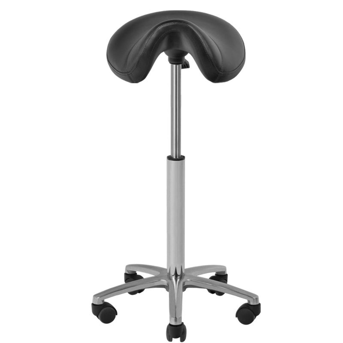 Sgabello 001B con Rotelle - Nero