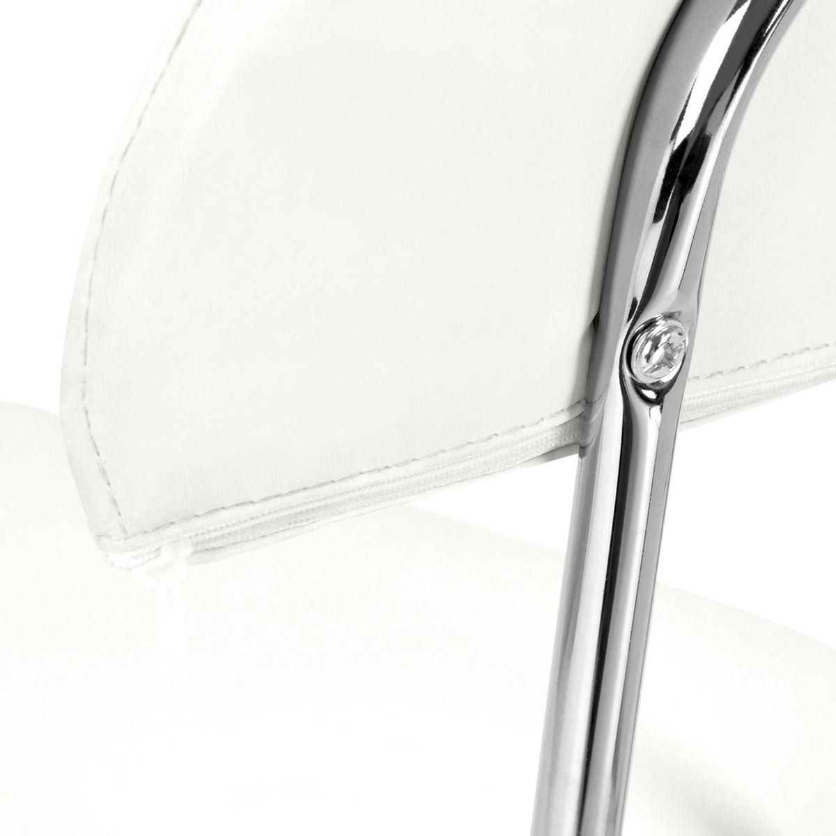 Sgabello 6001 con Rotelle - Bianco