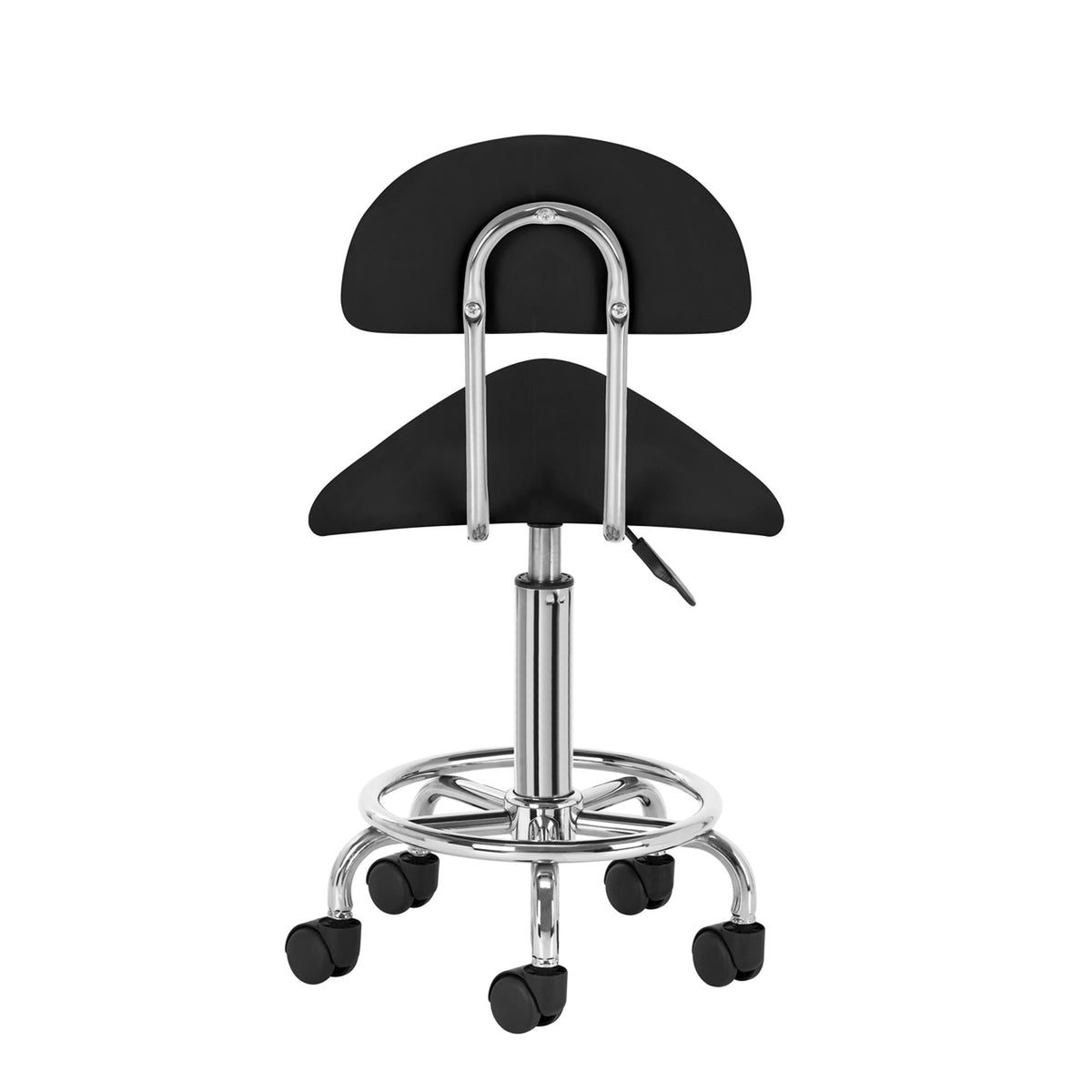 Sgabello 6001 con Rotelle - Nero