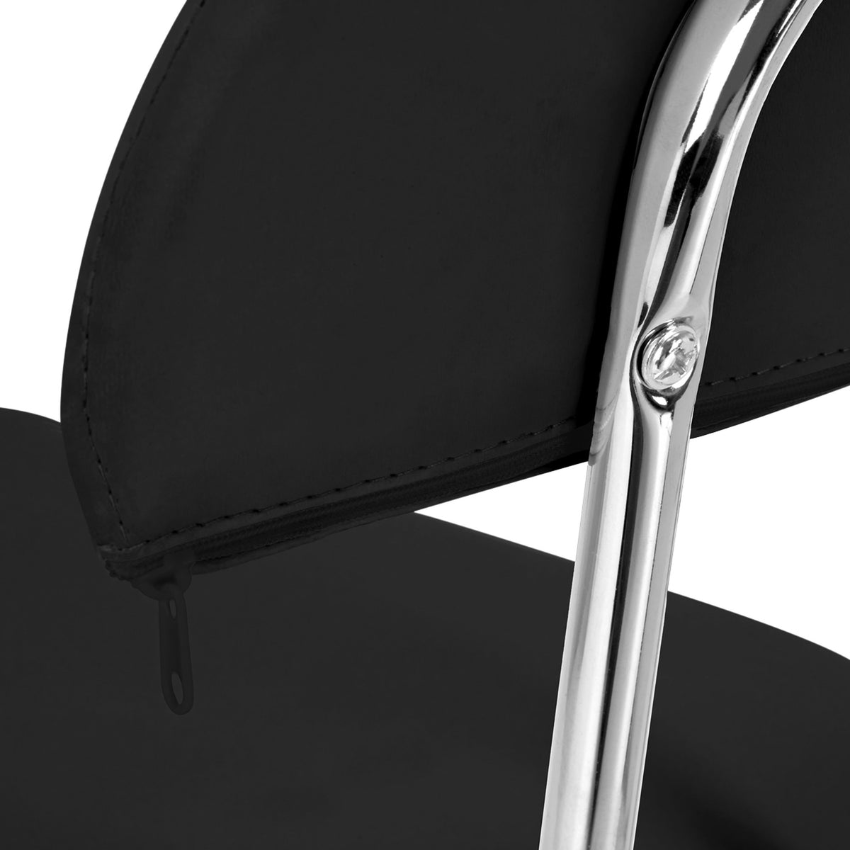 Sgabello 6001 con Rotelle - Nero