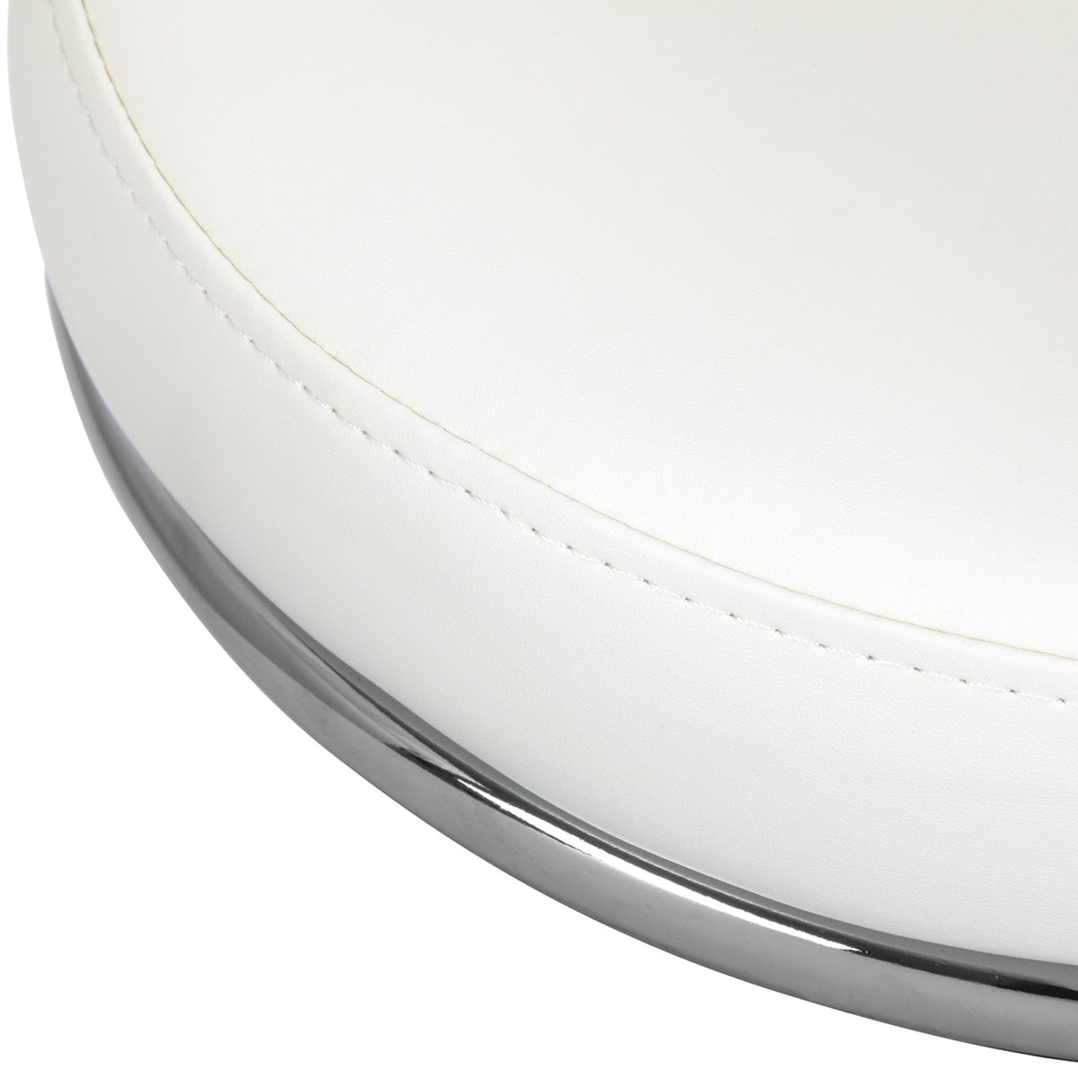 Sgabello 9266 per Pedicure con Rotelle - Bianco