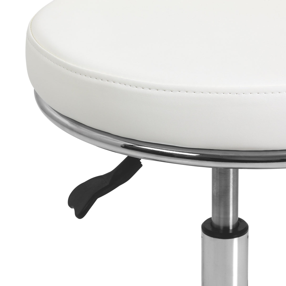 Sgabello 9266 per Pedicure con Rotelle - Bianco