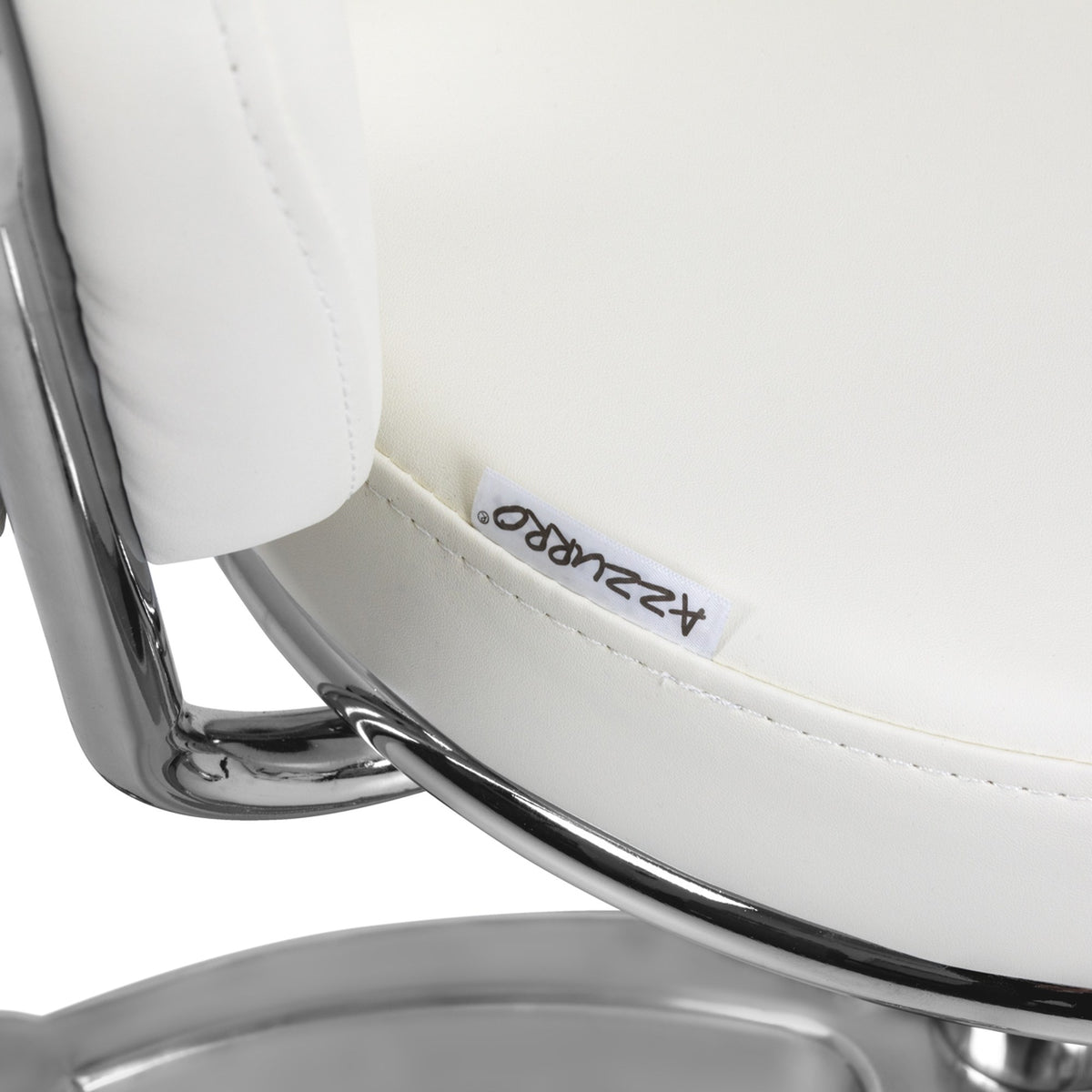 Sgabello 9266 per Pedicure con Rotelle - Bianco