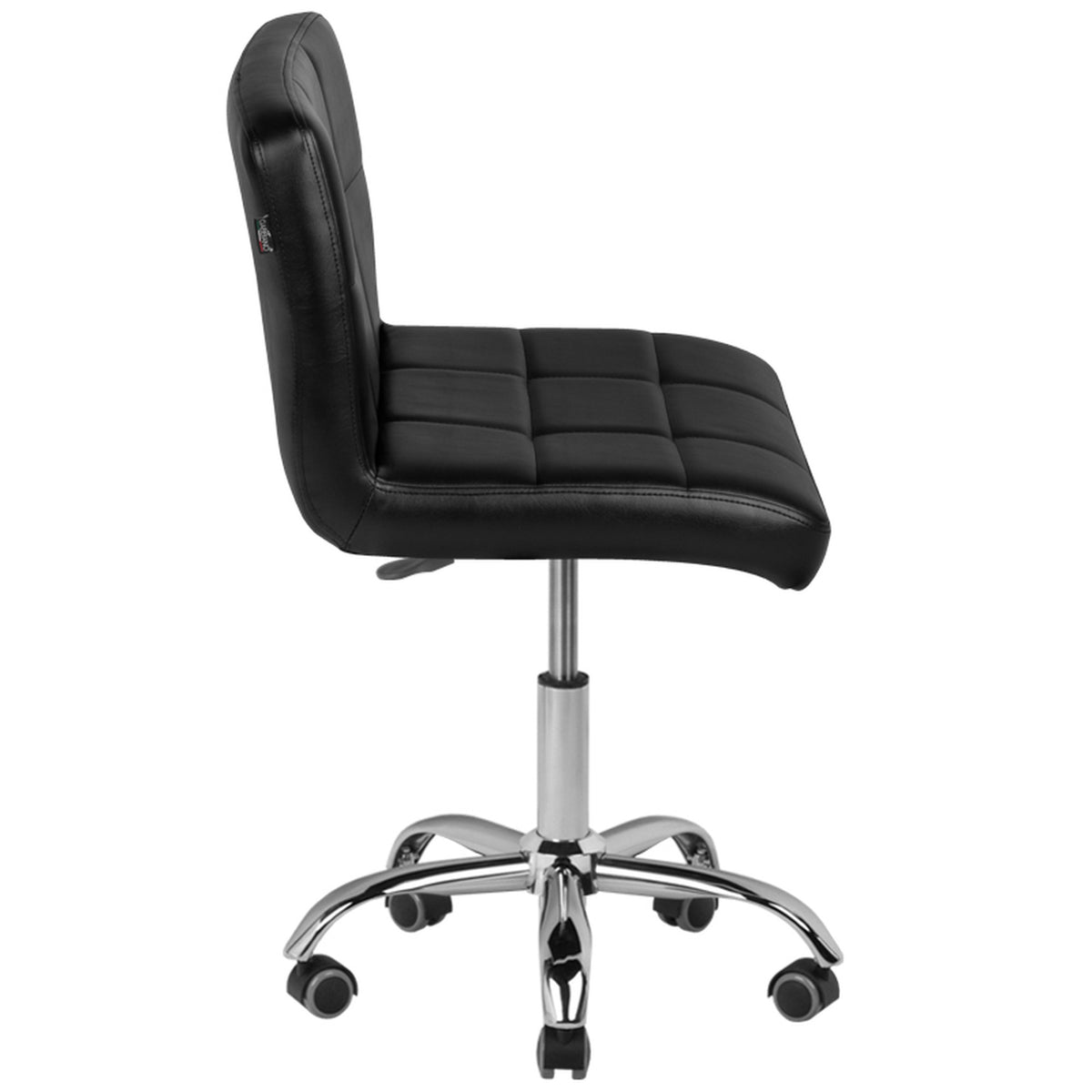 Sgabello A-5299 con Rotelle - Nero