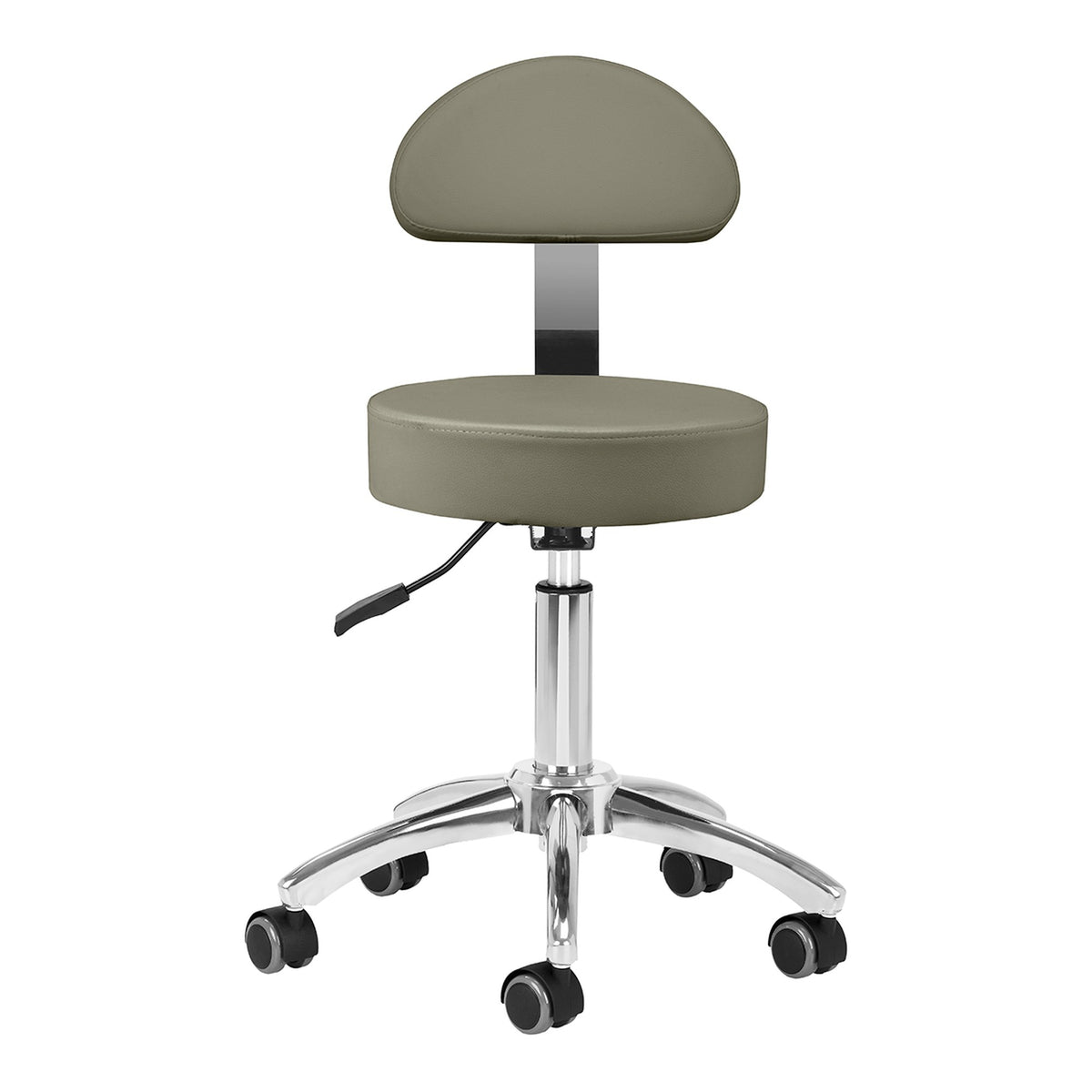Sgabello AM-304 con Rotelle - Grigio