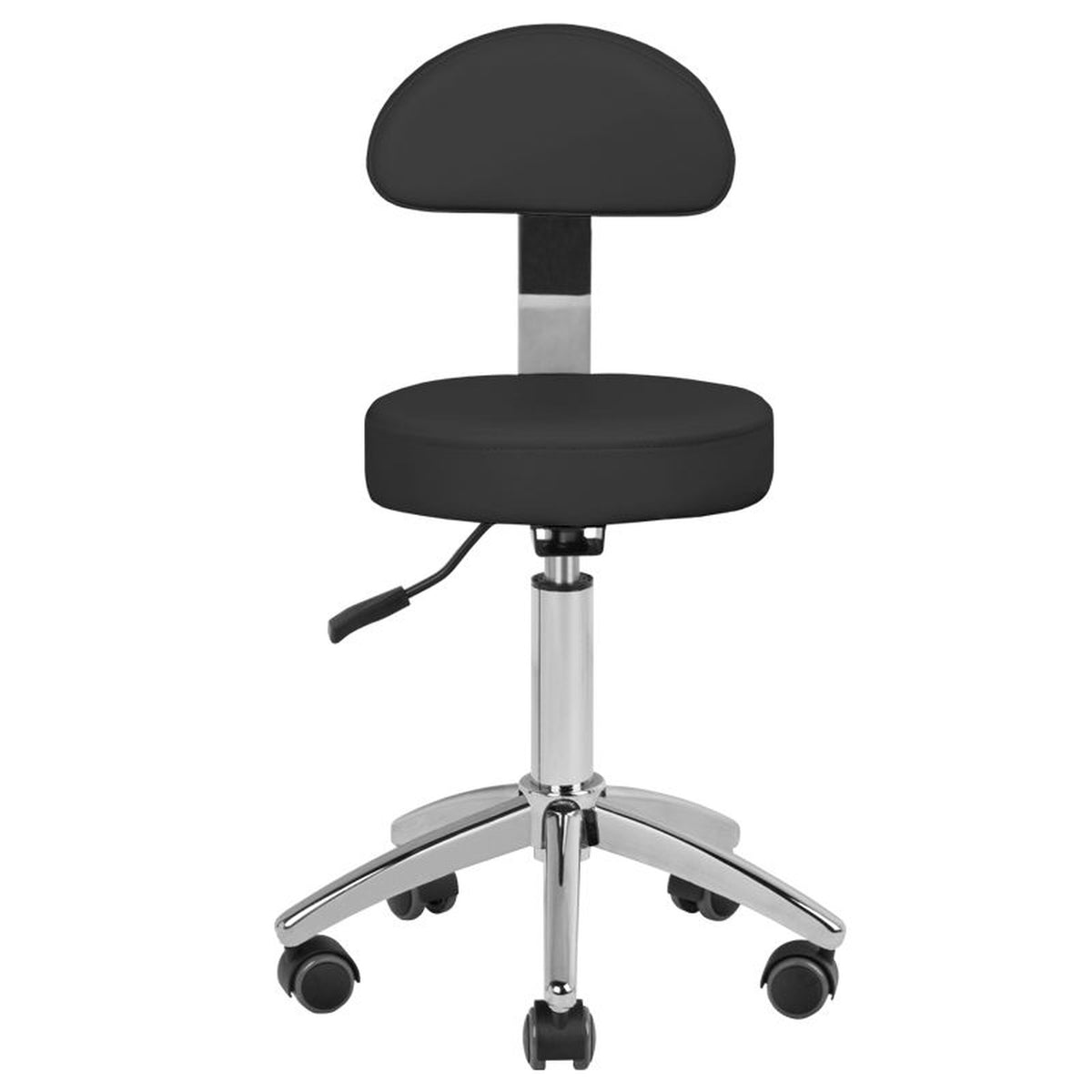 Sgabello AM-304 con Rotelle - Nero