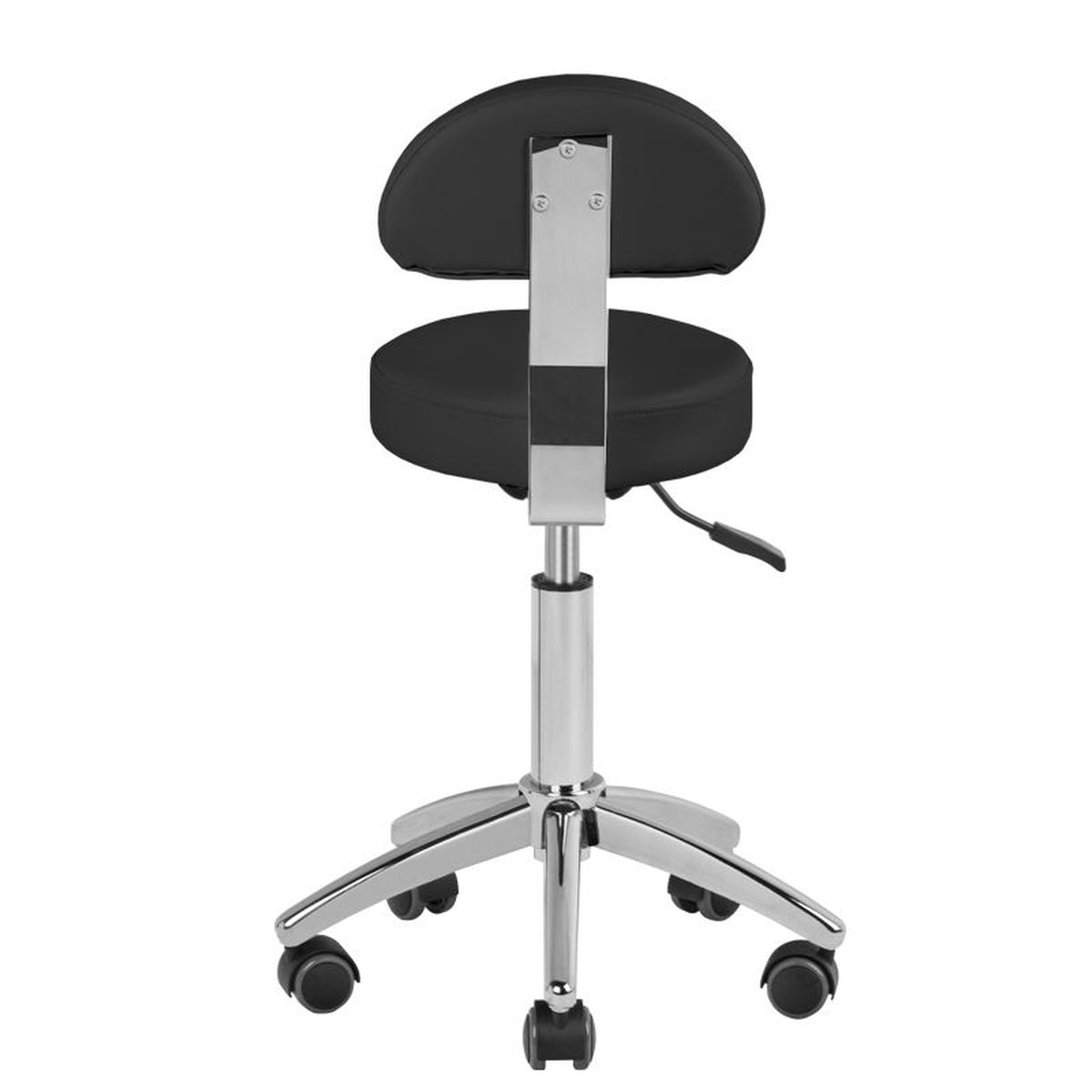 Sgabello AM-304 con Rotelle - Nero