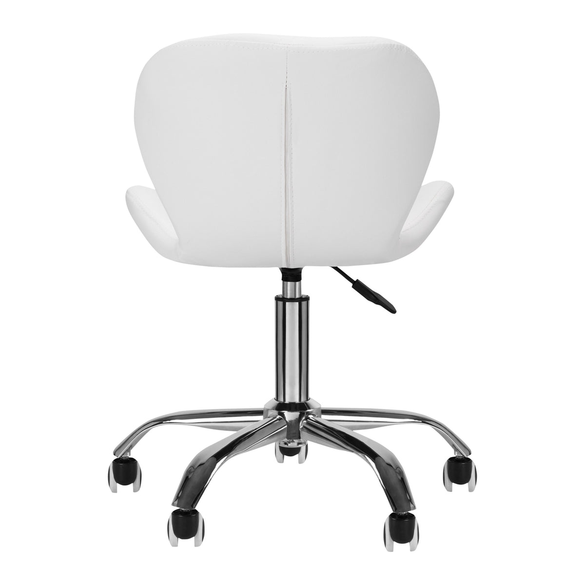 Sgabello QS-06 con Rotelle - Bianco
