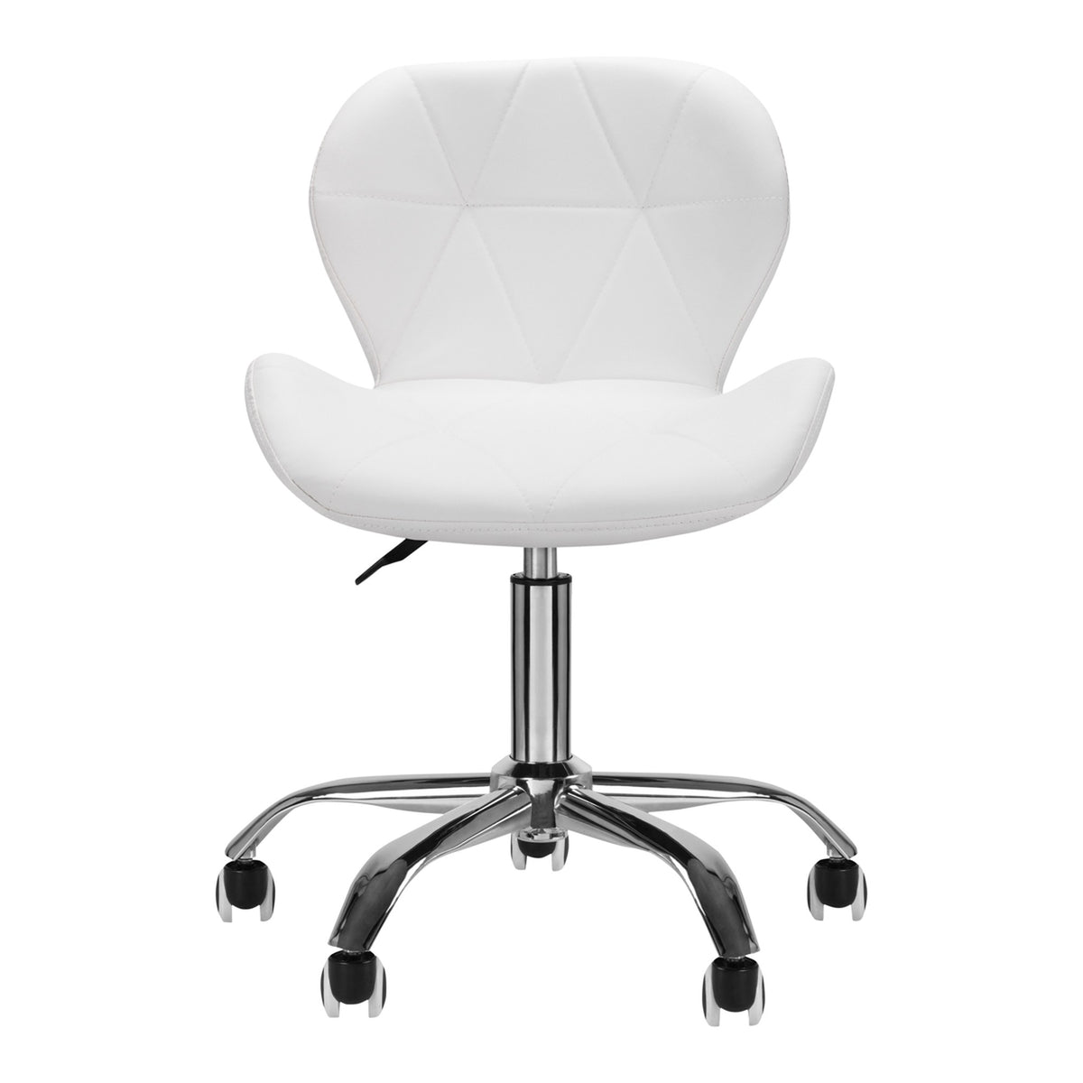 Sgabello QS-06 con Rotelle - Bianco