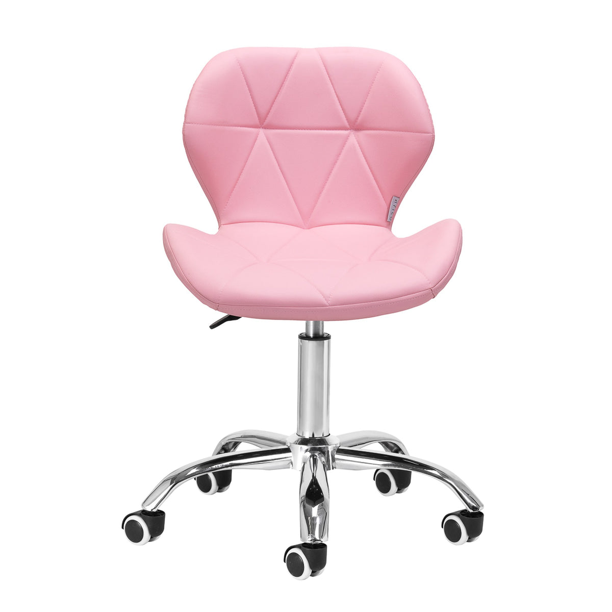 Sgabello QS-06 con Rotelle - Rosa