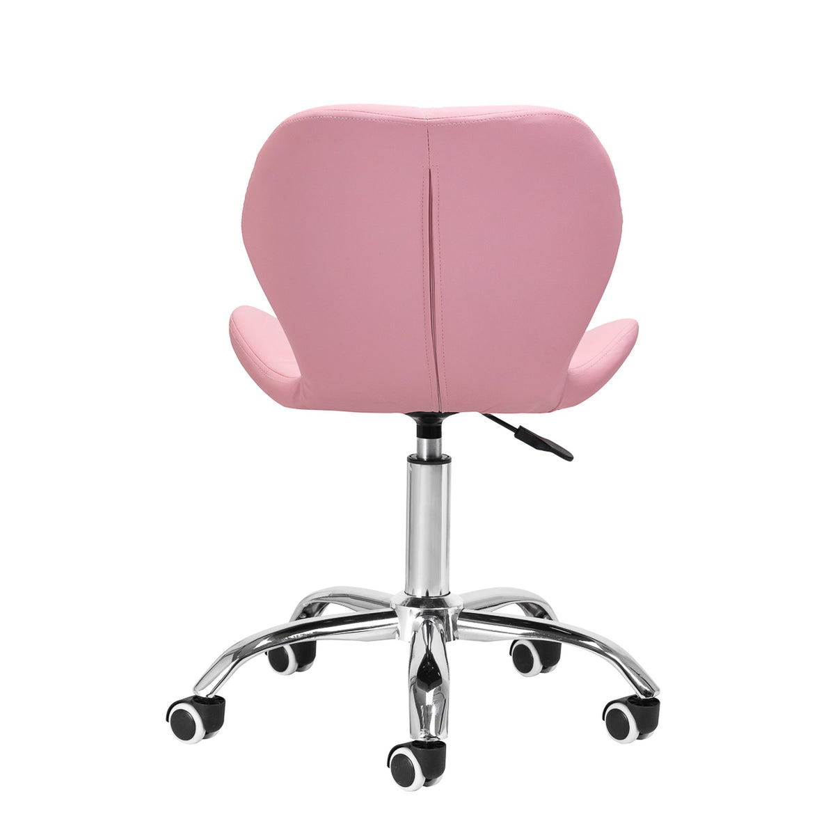 Sgabello QS-06 con Rotelle - Rosa