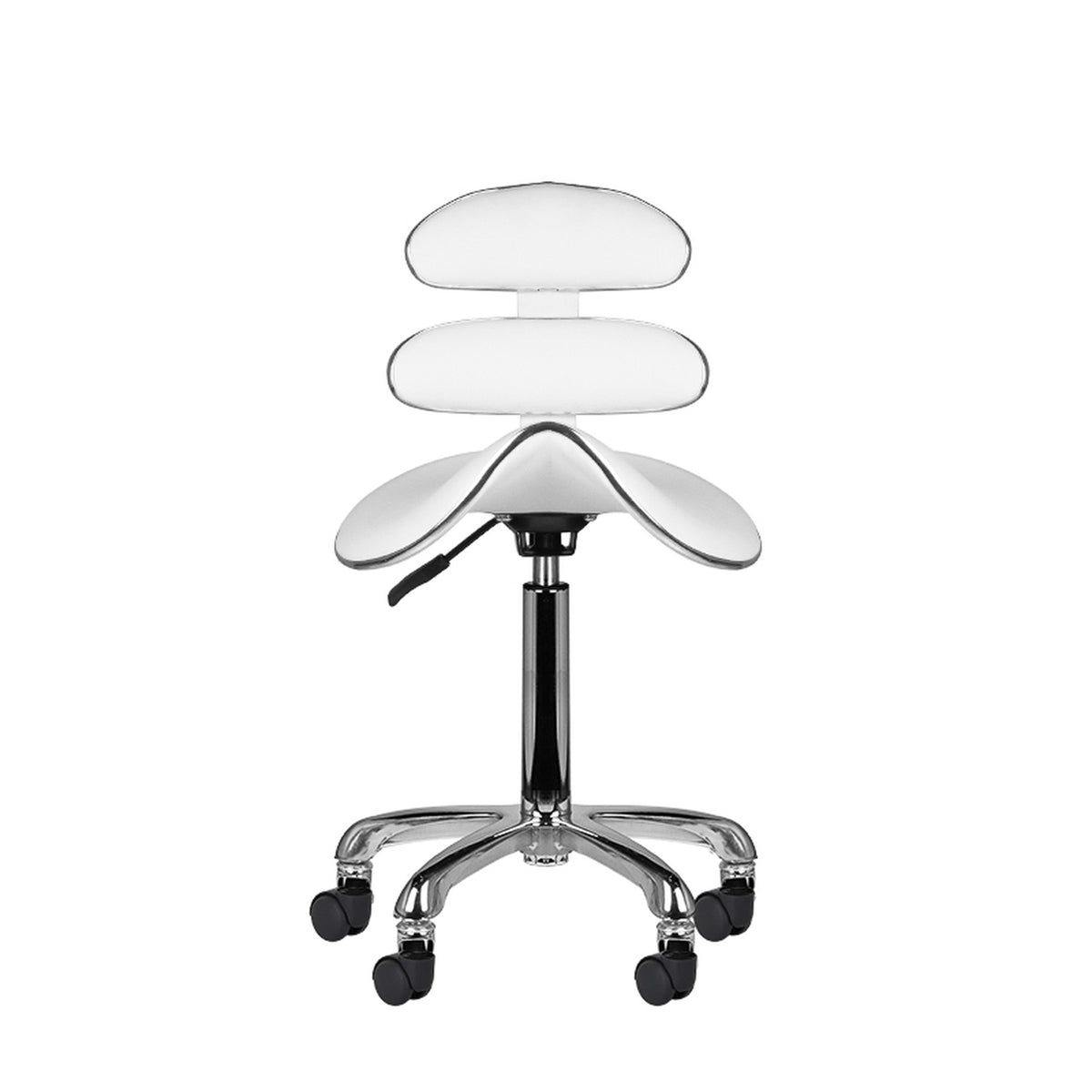 Sgabello Roll Speed AM-880 con Rotelle - Bianco
