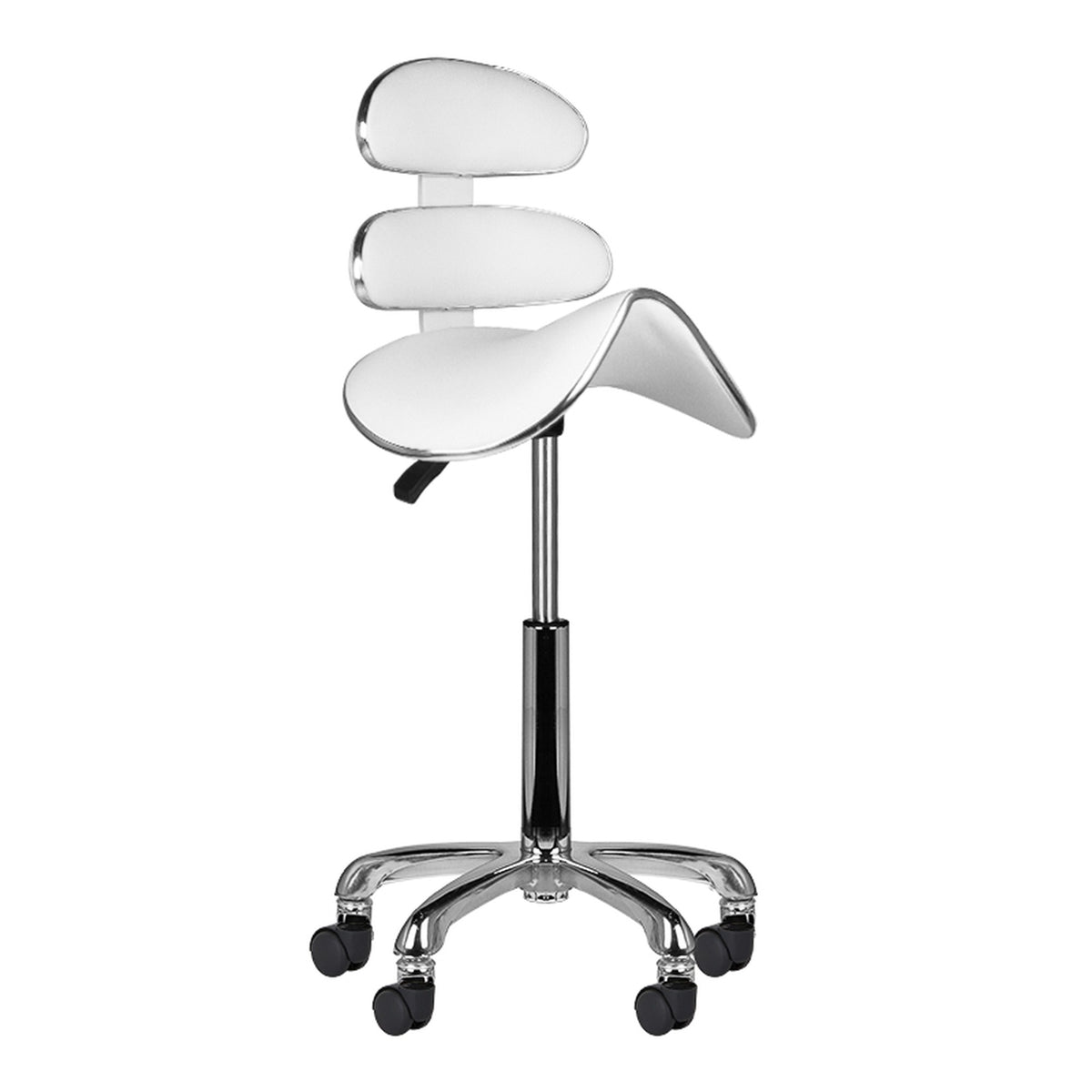 Sgabello Roll Speed AM-880 con Rotelle - Bianco