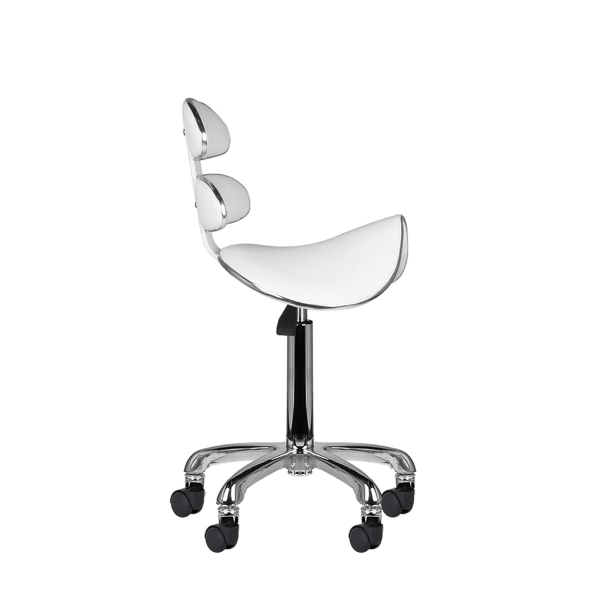 Sgabello Roll Speed AM-880 con Rotelle - Bianco