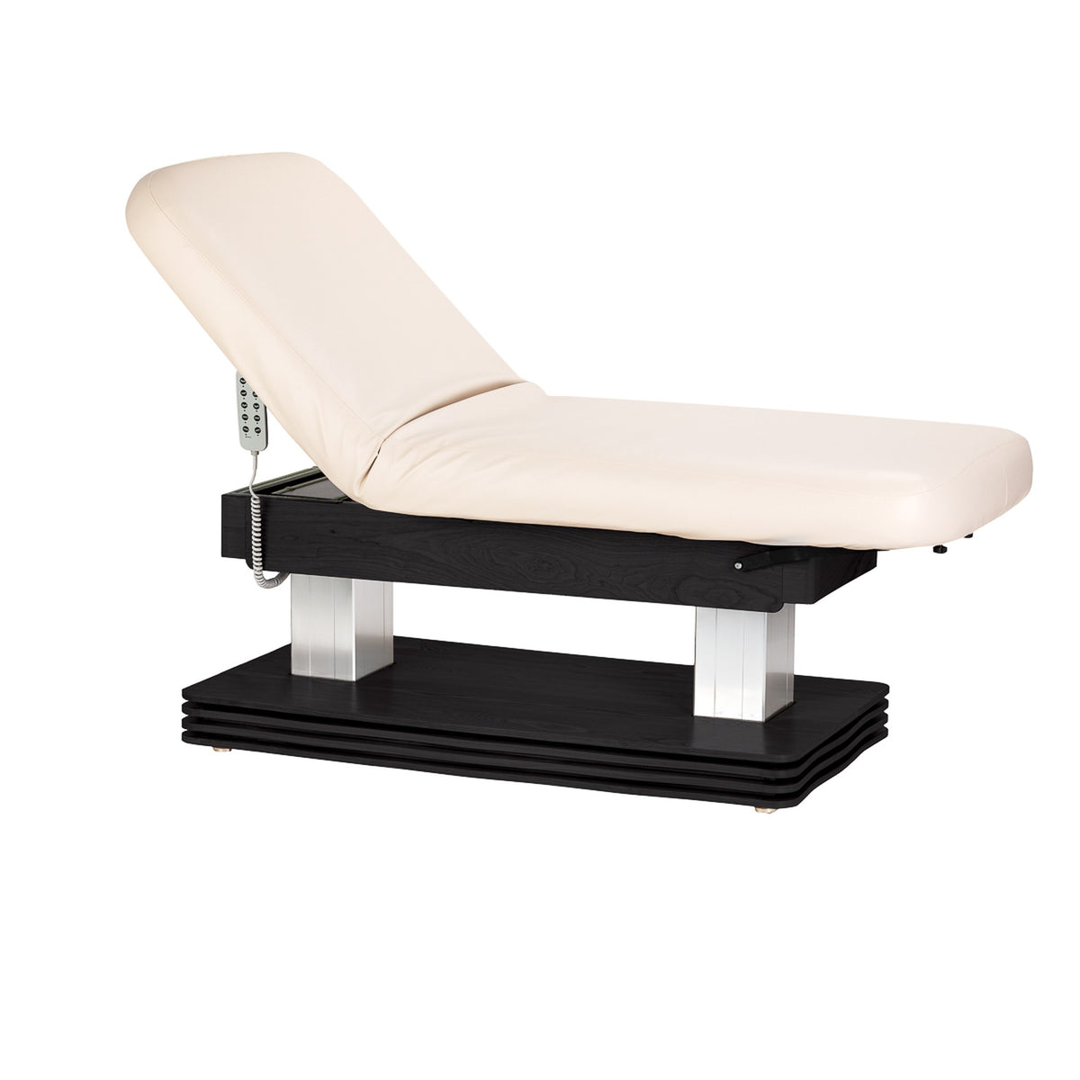 Sillon Lettino Massaggio Elettrico Comfort - Crema Nero