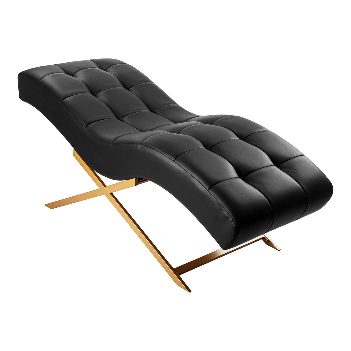 Sillon Poltrona Estetica Alba per Trattamenti e Trucco - Nero Oro