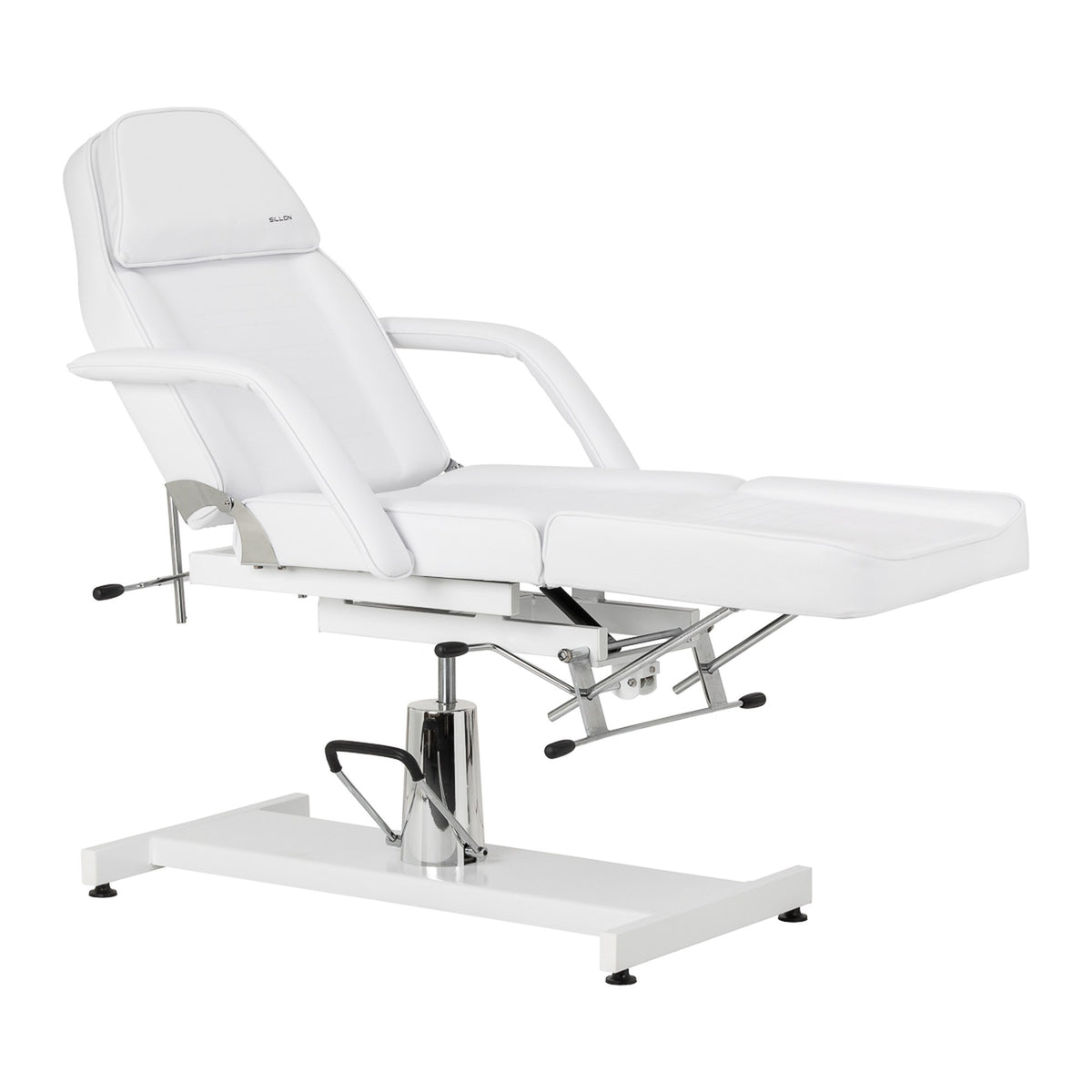 Sillon Poltrona Lettino 210 con Pompa Idraulica - Bianco