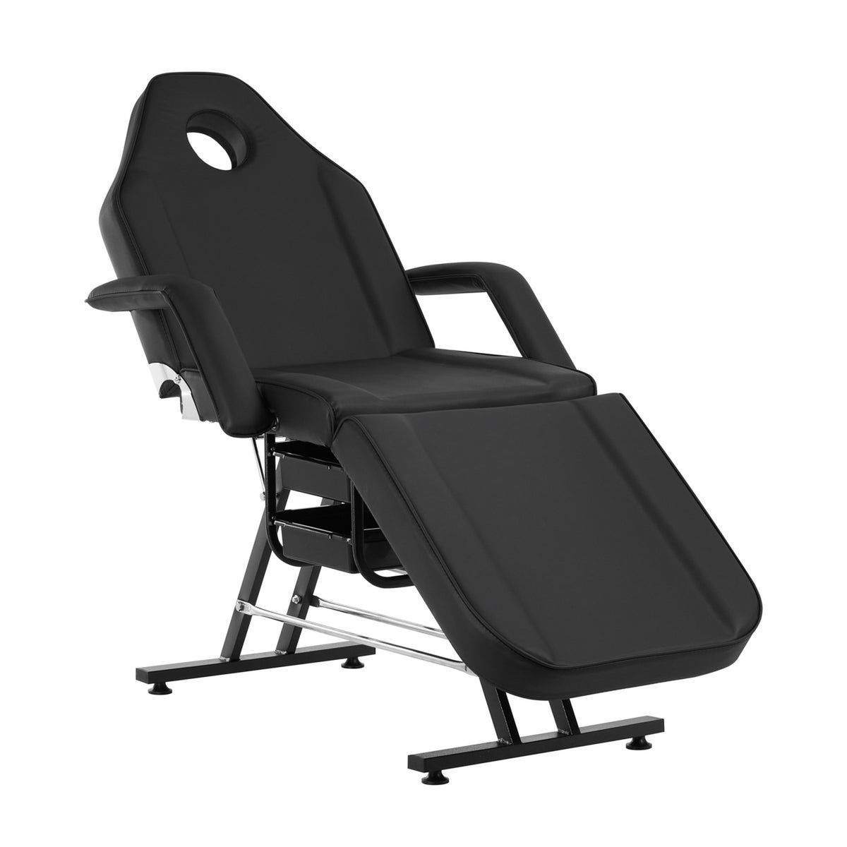 Sillon Poltrona Lettino con Vassoio - Nero