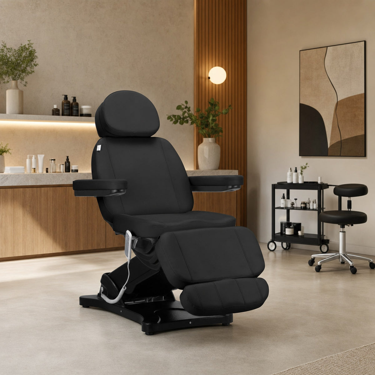 Sillon Poltrona Lettino Elettrica Classic 3 Motori - Nero