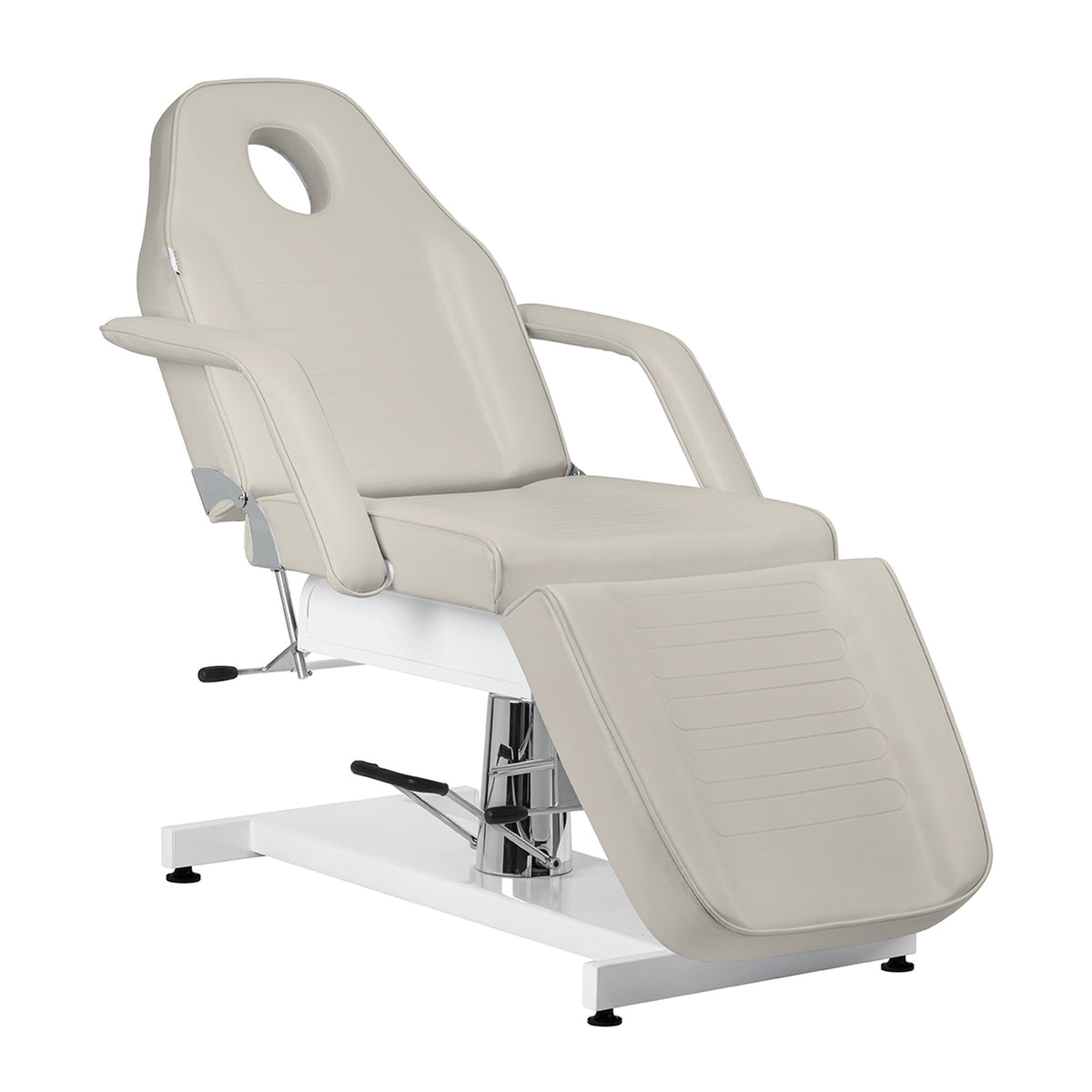 Sillon Poltrona Lettino V2-210 con Pompa Idraulica - Beige