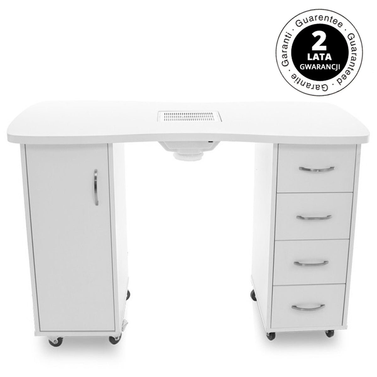 Tavolino Manicure 2027 con Aspiratore - Bianco