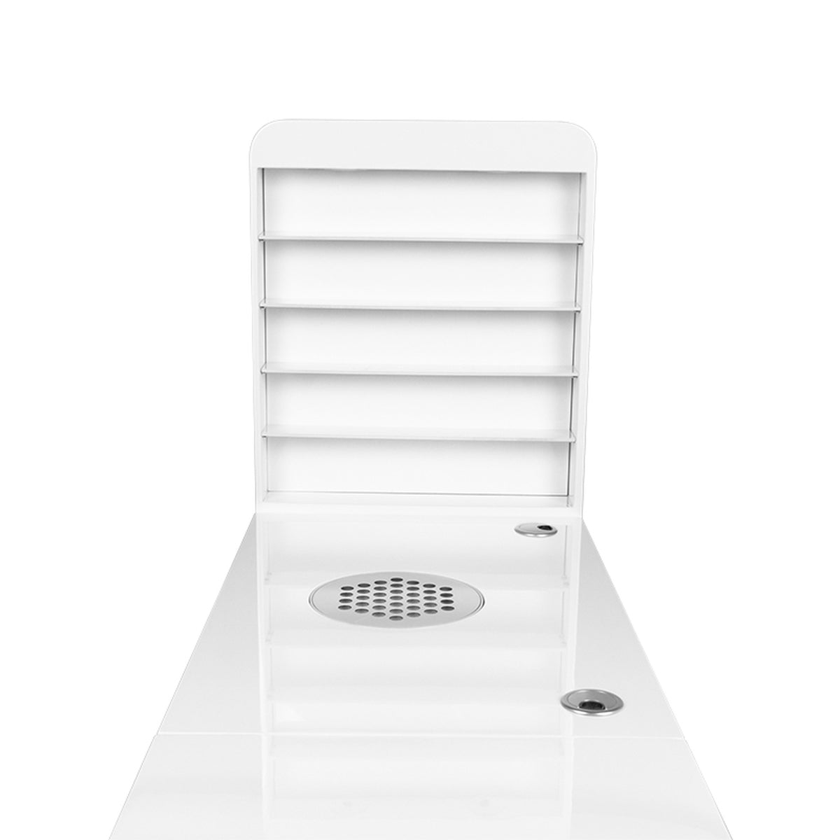 Tavolino Manicure 310 con Aspiratore e Cassettiera Destra - Bianco