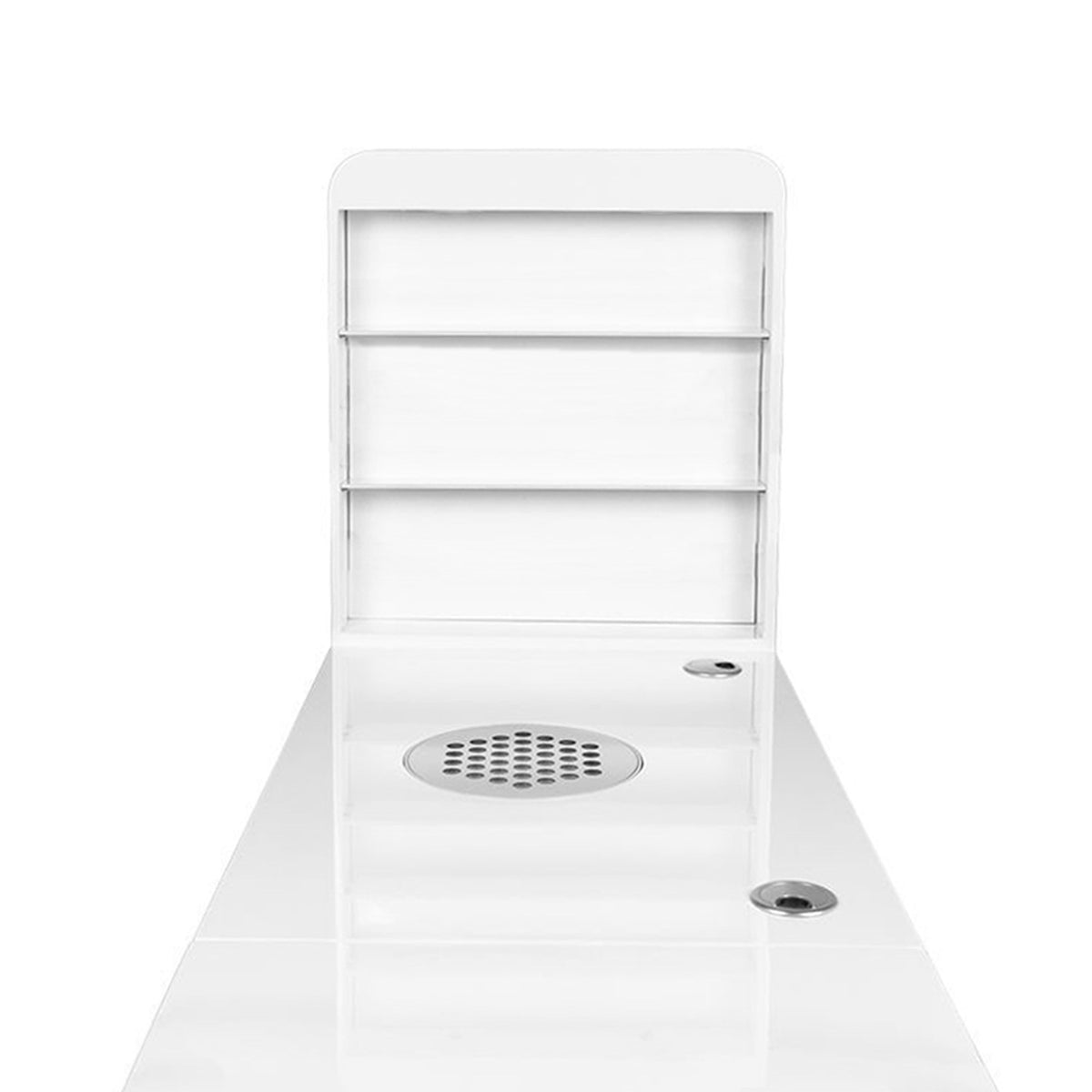 Tavolino Manicure 310 con Aspiratore e Cassettiera Sinistra - Bianco
