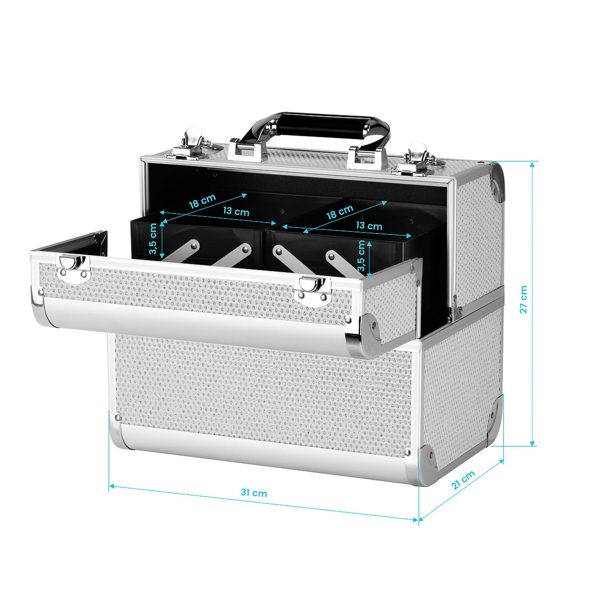 Valigia Elegant Case SC44 Porta Attrezzi - Silver